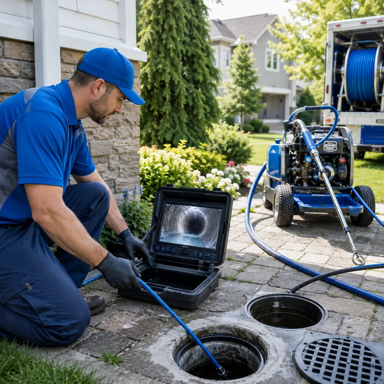 Outdoor drain cleaning professionals serving Henderson, MD